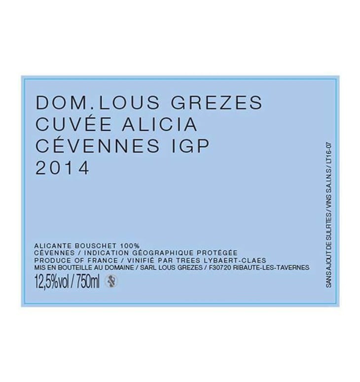 Cuvée Alicia - Domaine Lous Grèzes - luc-trees-lybaert 
