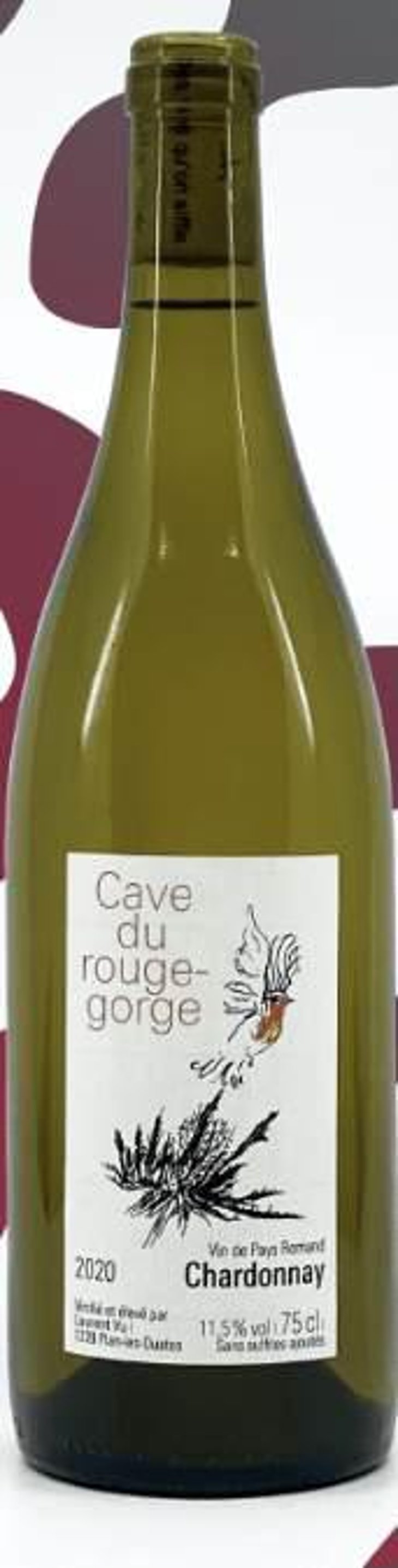 "Cuvée Argile" - Chardonnay - - Cave du Rouge-Gorge - laurent-vu-lolo-lola 