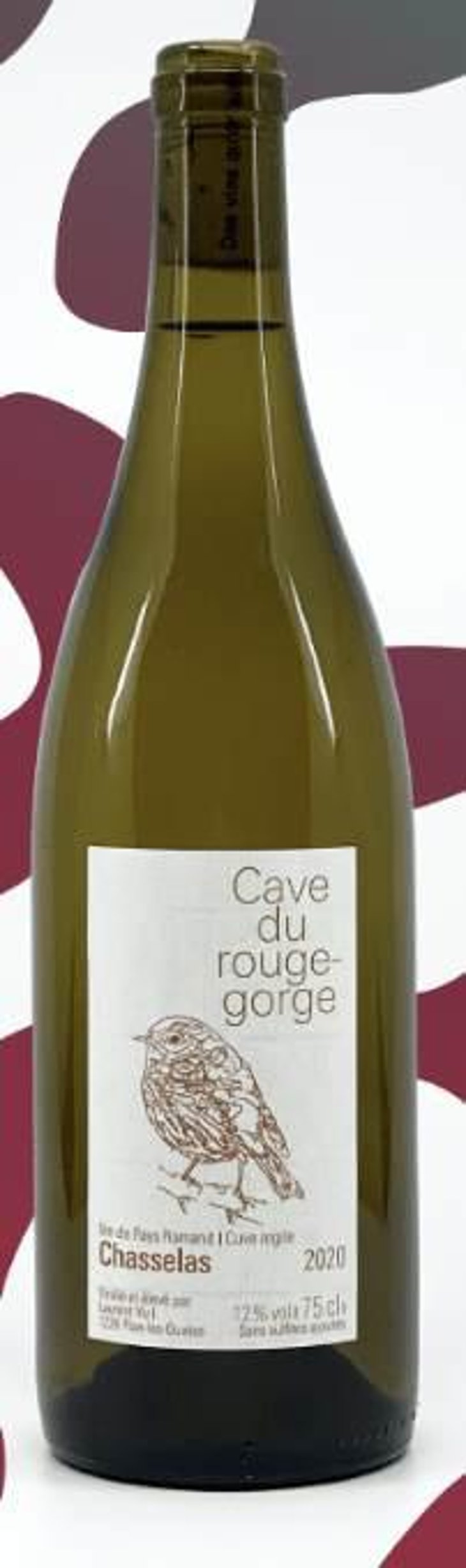 "Cuvèe Argile" - Chasselas - Cave du Rouge-Gorge - laurent-vu-lolo-lola 
