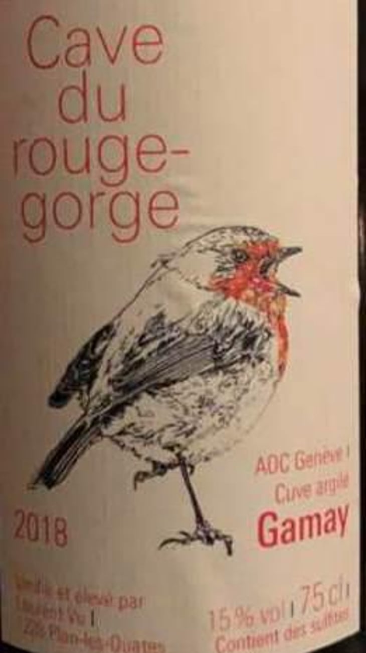 "Cuvée Argile" - Gamay - Cave du Rouge-Gorge - laurent-vu-lolo-lola 