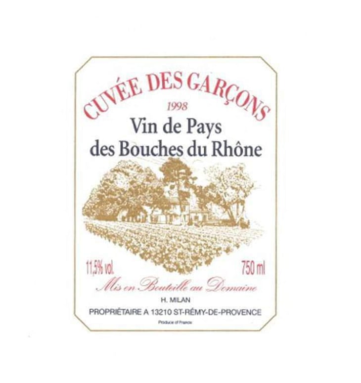 Cuvée des Garçons - Domaine Milan - emma-theophile-henri-milan 