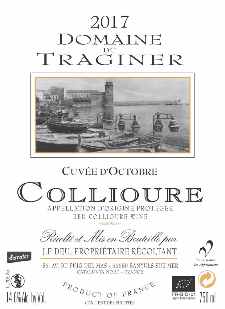 Cuvée d'Octobre - Domaine Du Traginer - jean-francois-deu 