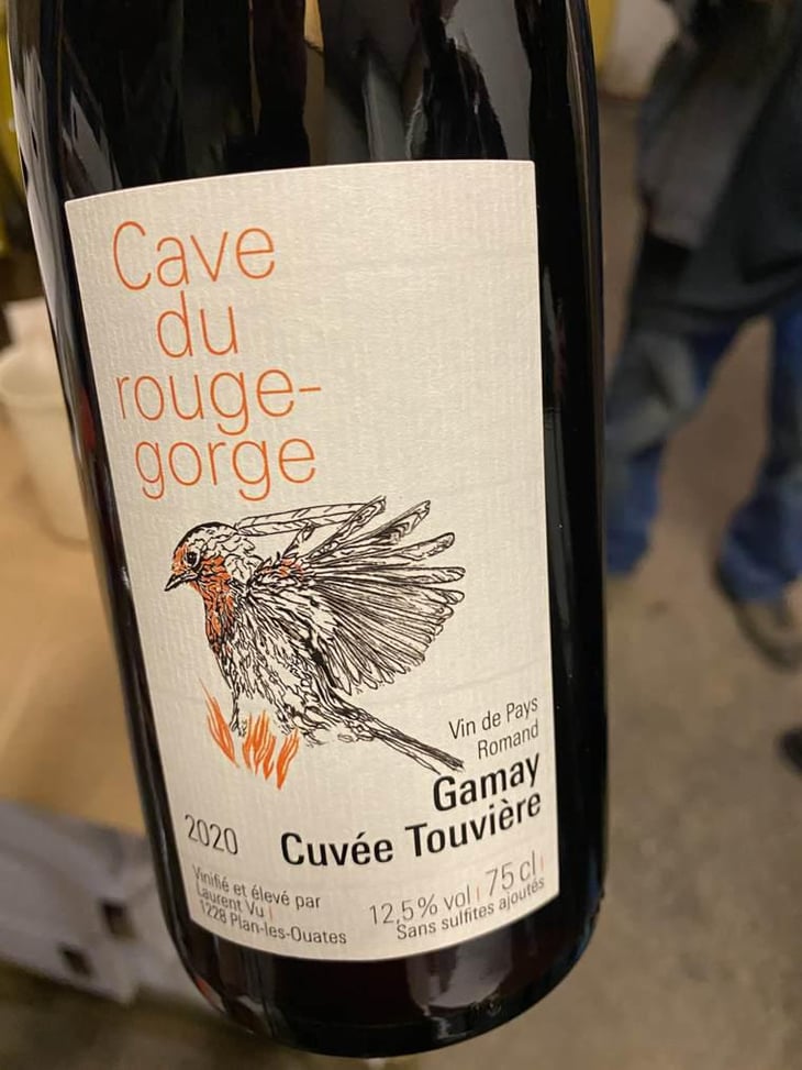 "Cuvée Touvière" - Gamay - Cave du Rouge-Gorge - laurent-vu-lolo-lola 