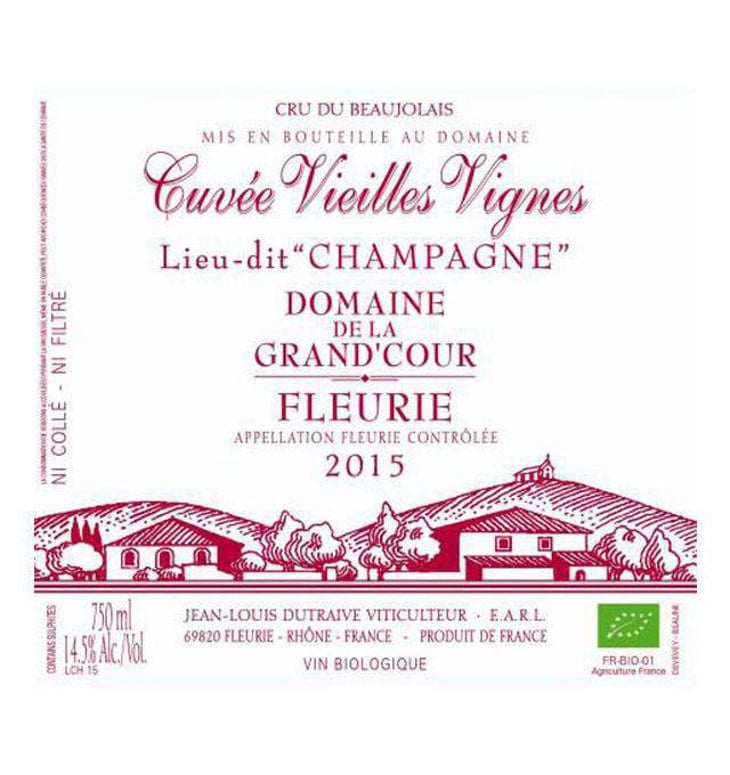 Cuvée Vieilles Vignes "Champagne" - Domaine de la Grand'Cour - jean-louis-dutraive 