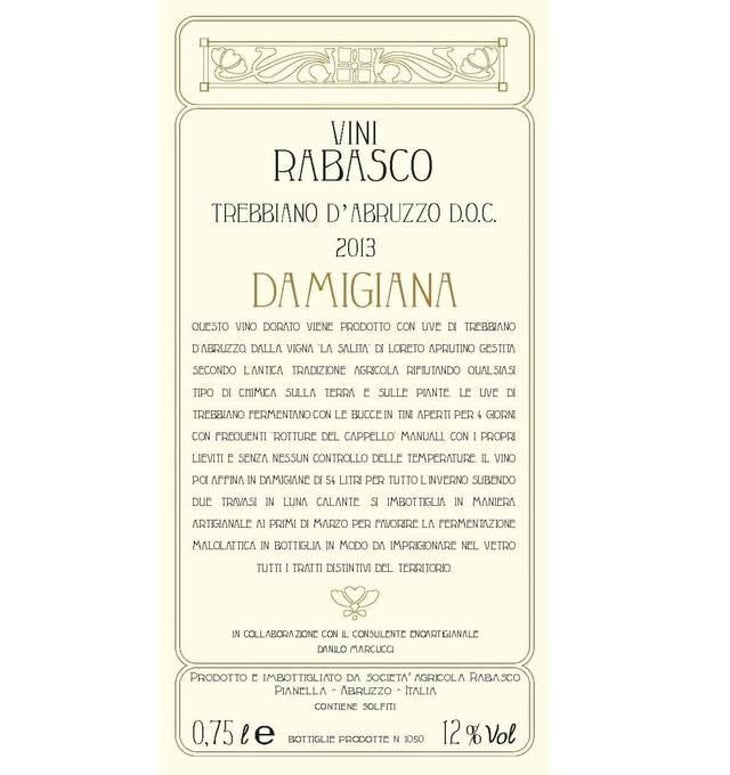 Damigiana Trebbiano d'Abruzzo - Azienda Agricola Rabasco - iole-rabasco 