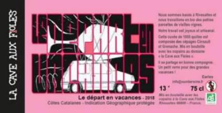 Départ en Vacances Rosé - La Cave Aux Fioles - carlos-badia 