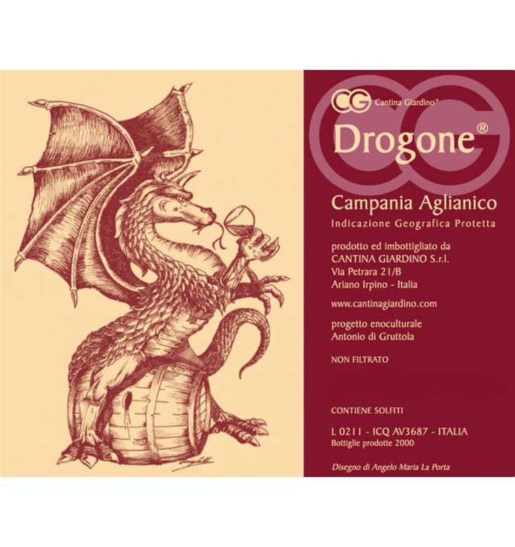 Drogone 1,5L - Cantina Giardino - antonio-di-gruttola-daniela-de-gruttola -2018
