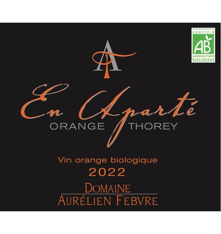 En Aparté Orange - Domaine Aurélien Febvre - aurelien-febvre 