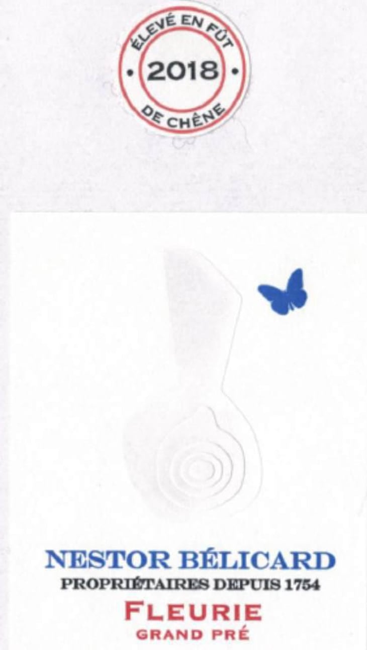 Fleurie Grand Pré, cuvée fût de chêne - Nestor Belicard - nestor-belicard 