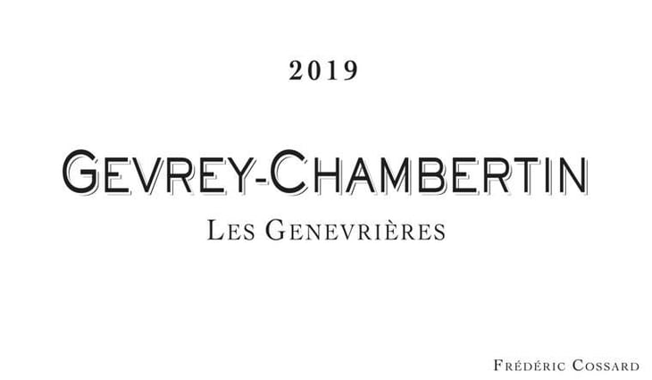 Gevrey-Chambertin "Les Genevrières" - Domaine de Chassorney - frederic-cossard -2017