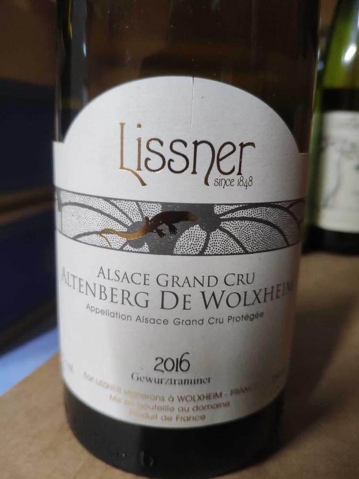Gewurztraminer Grand Cru Altenberg de Wolxheim - Lissner - bruno-et-theo-schloegel 