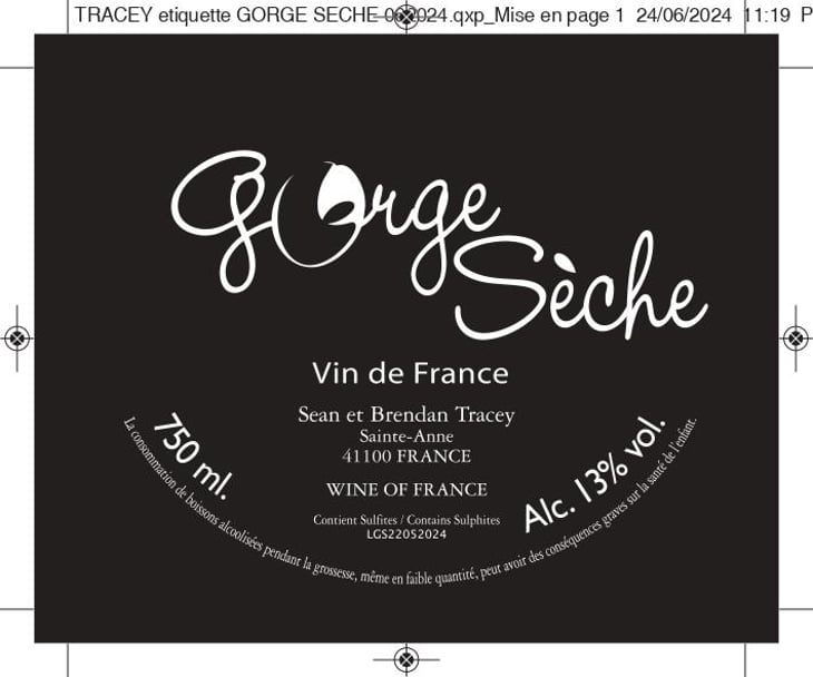 Gorge Sèche - Domaine Le Clocher - Les Vins de Sainte Anne - brendan-sean-tracey 