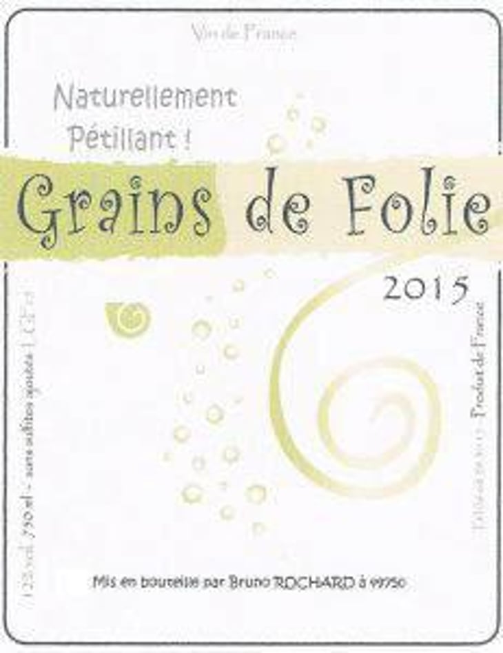 Grains De Folie - Domaine de Mirebeau - bruno-rochard 