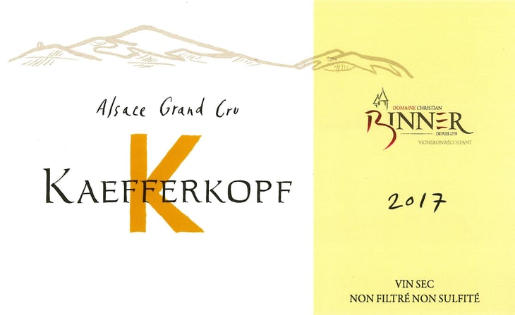 Grand Cru Kaefferkopf L'Original - Domaine Christian Binner - christian-binner-et-son-equipe -2017