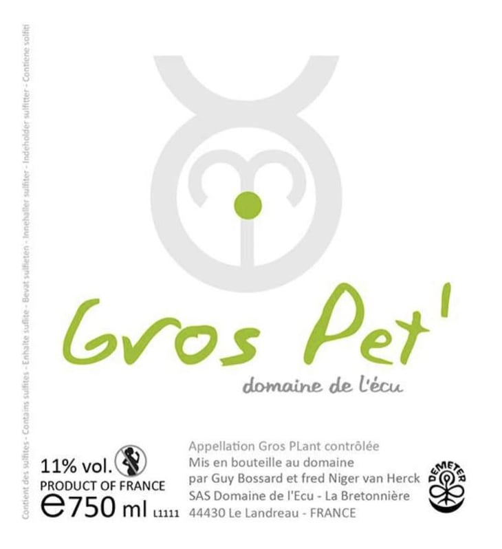 Gros Pet' - Domaine de L'Ecu - claire-fred-niger 