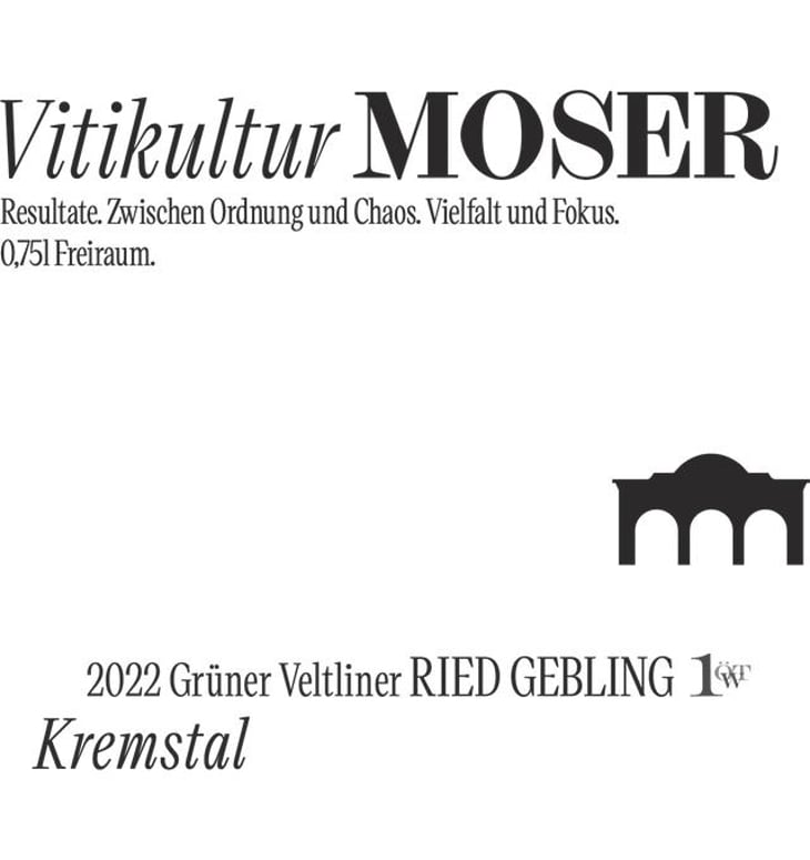Grüner Veltliner Ried Gebling - Vitikultur MOSER - familie-moser 