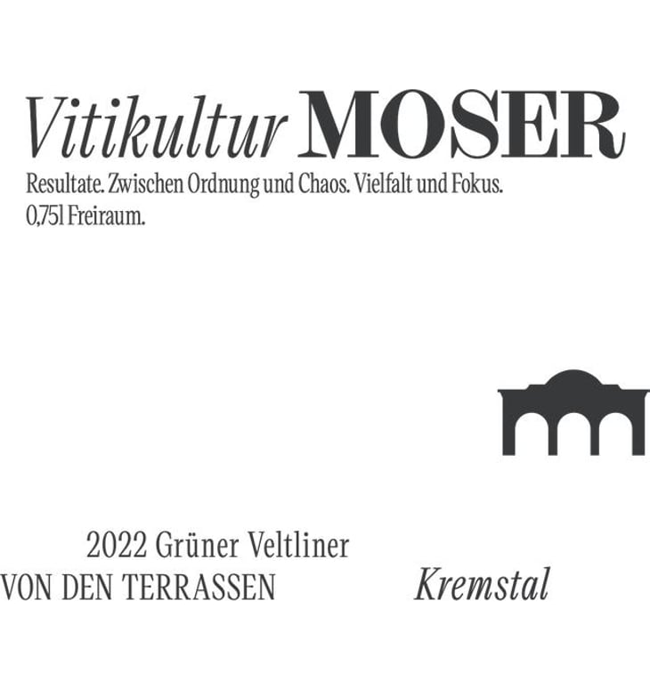 Grüner Veltliner von den Terrassen - Vitikultur MOSER - familie-moser 