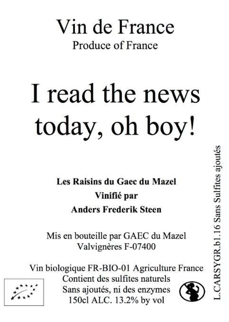 I read the news today, oh boy! - Anders Frederik Steen & Anne Bruun Blauert - anders-frederik-steen-anne-bruun-blauert 