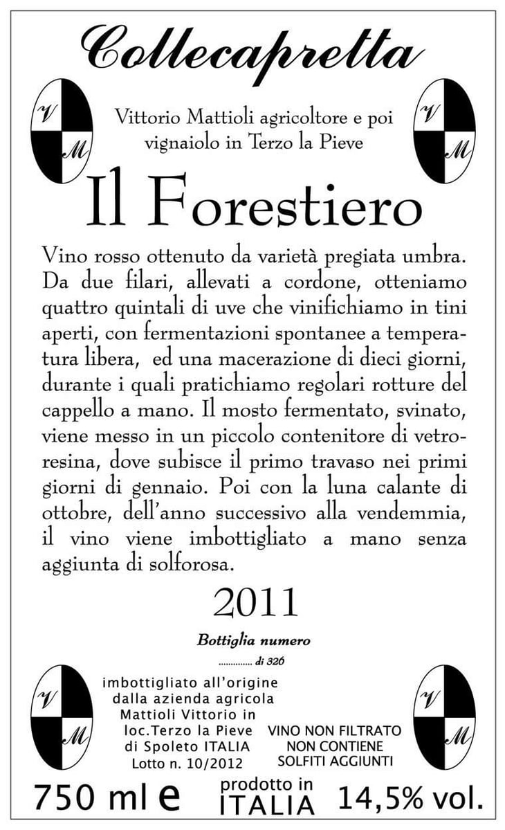 Il Forestiero - Collecapretta - anna-vittorio-mattioli 