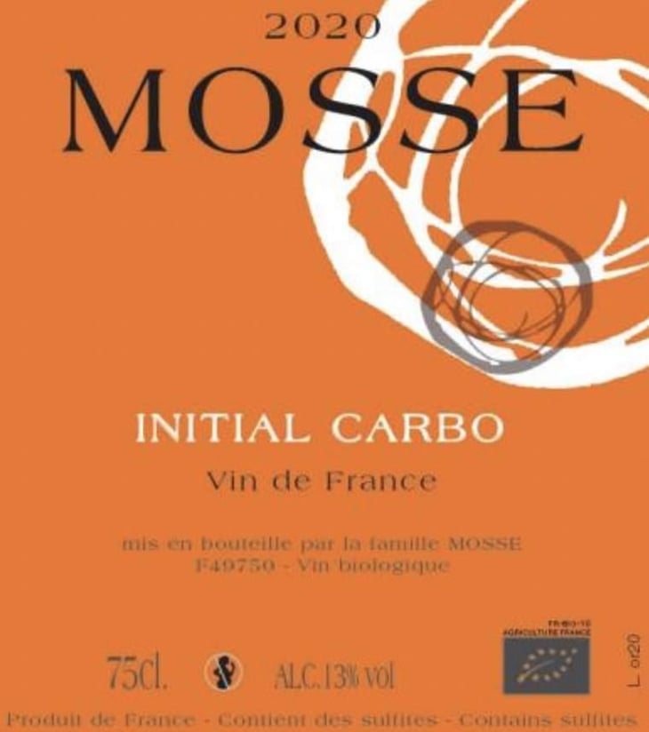 Initial Carbo - Domaine Mosse - sylvestre-joseph-mosse -2020