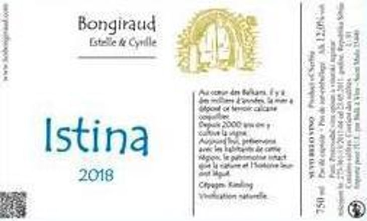 Istina - Blanc - Francuska Vinarija - estelle-cyrille-bongiraud 
