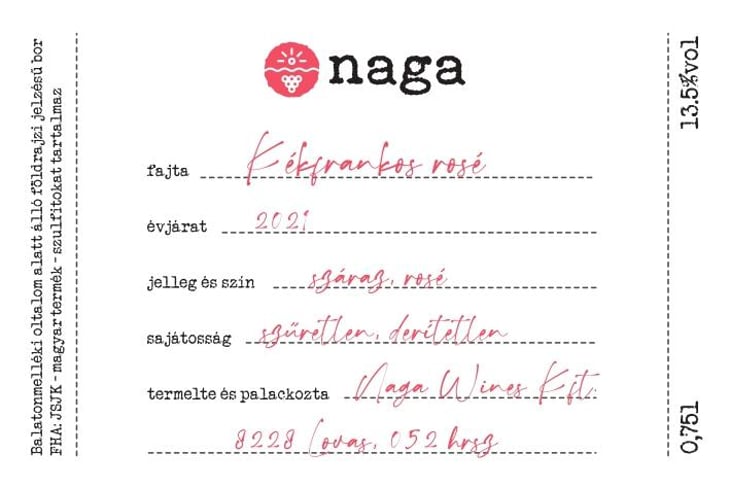 Kéfrankos Rosé - Naga Wines - antal-lepold-and-bianka-borbely-closed 