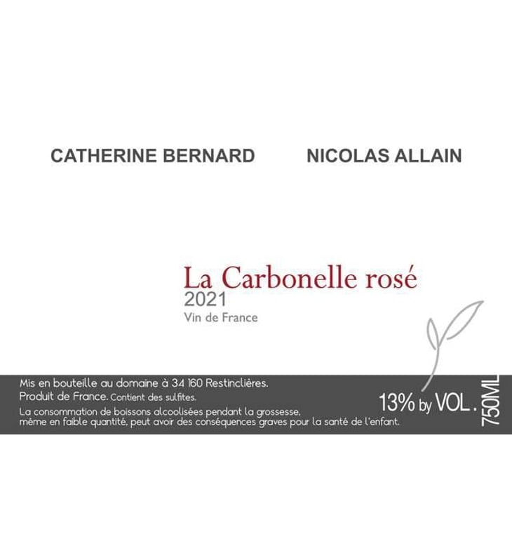 La Carbonelle Rosé - Catherine Bernard - catherine-bernard-nicolas-allain 