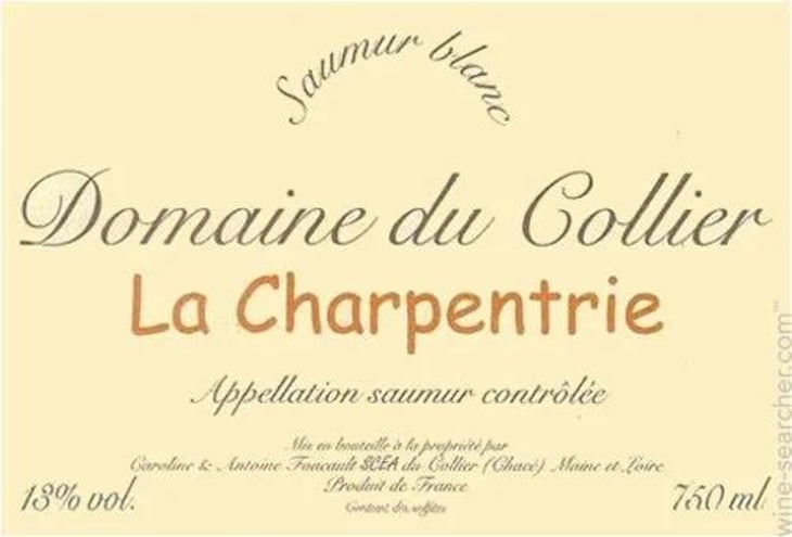 La Charpentrie - Blanc - Domaine du Collier - antoine-caroline-foucault 