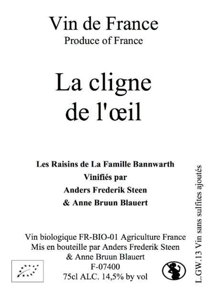 La cligne de l'œil (X Laurent Bannwarth) - Anders Frederik Steen & Anne Bruun Blauert - anders-frederik-steen-anne-bruun-blauert 