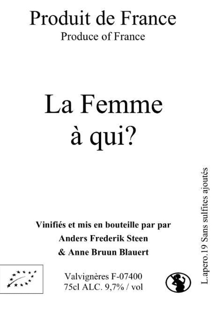 La Femme à qui? (Cider Grapes) - Anders Frederik Steen & Anne Bruun Blauert - anders-frederik-steen-anne-bruun-blauert 