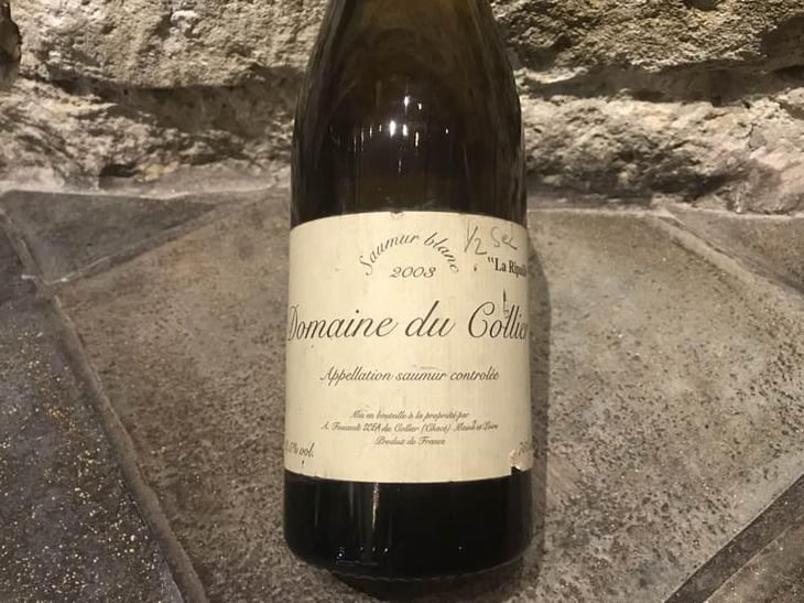 La Ripaille blanc (demi-sec) - Domaine du Collier - antoine-caroline-foucault -2003
