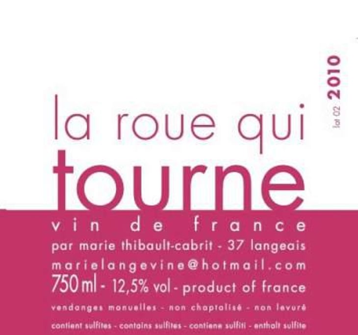 La Roue Qui Tourne Rosé - Marie Thibault-Cabrit - marie-thibault-cabrit 