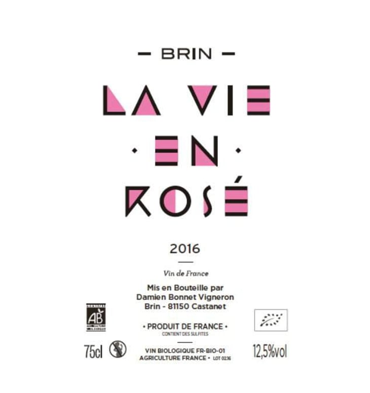 La Vie En Rose - Domaine de Brin - damien-bonnet 