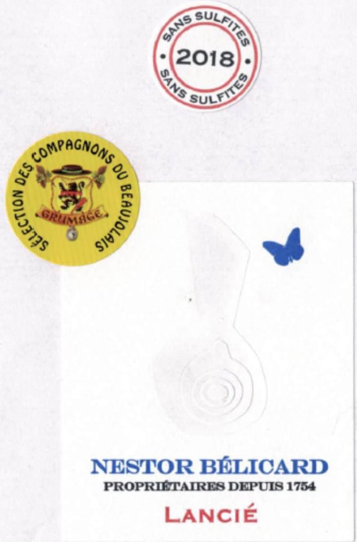 Lancié sans sulfites - Nestor Belicard - nestor-belicard -2018