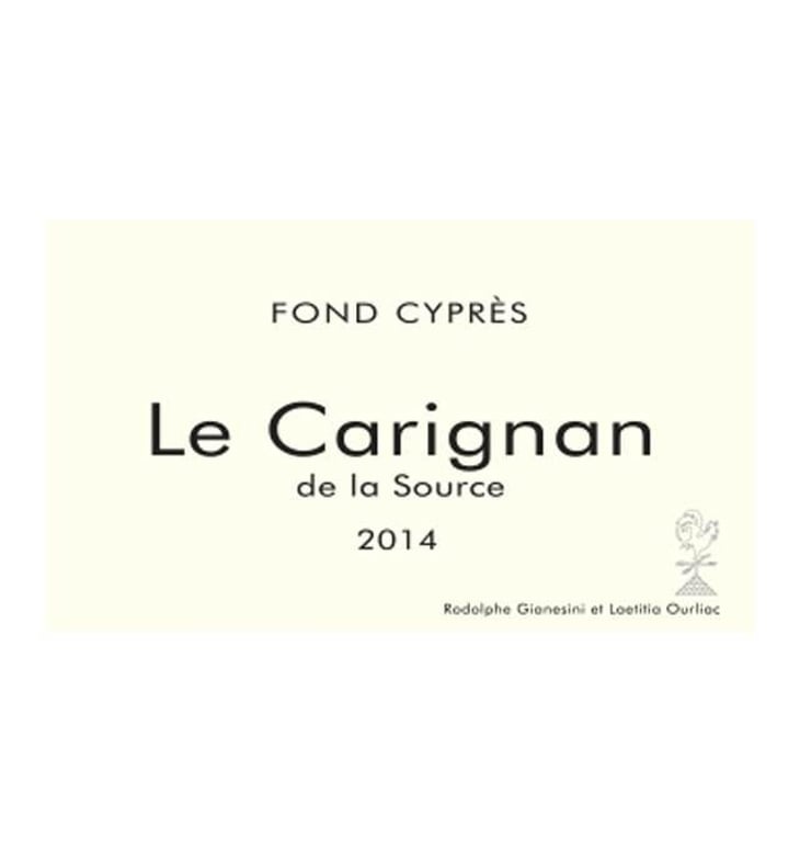 Le Carignan de la Source - Fond Cyprès - rodolphe-gianesini-laetitia-ourliac 