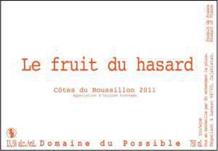 Le Fruit du Hasard - Domaine du Possible - loic-roure 