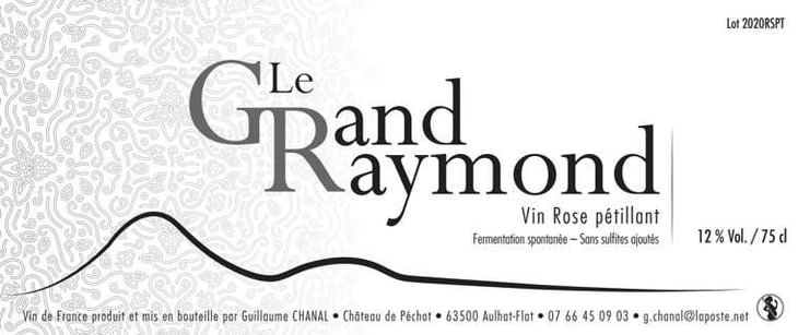 Le Grand Raymond Vin Rosé Naturel Pétillant 2020 - Le Grand Raymond - guillaume-chanal 