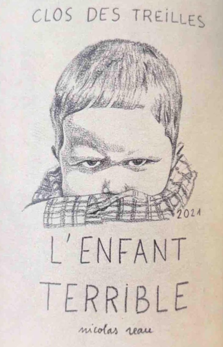 L’enfant Terrible (2021 label) - Le Clos des Treilles - nicolas-reau -2021