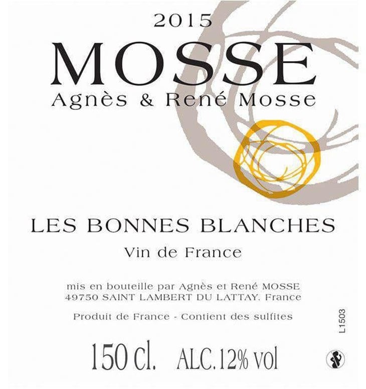 Les Bonnes Blanches - Domaine Mosse - sylvestre-joseph-mosse 