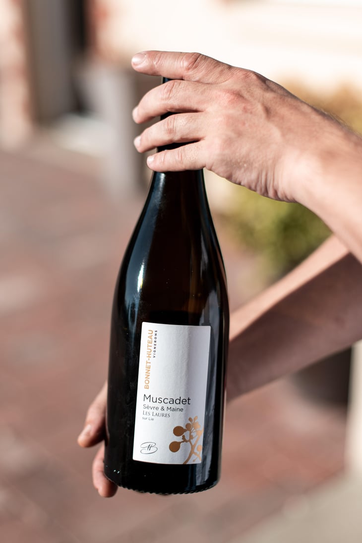 Les Laures (old label) - Domaine Bonnet-Huteau - jean-jacques-bonnet-vincent-pineau 