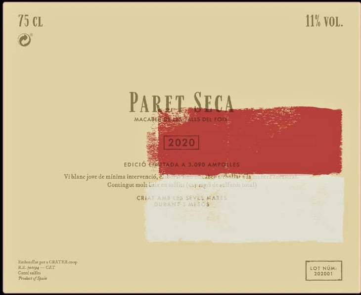 Paret Seca Macabeu - Paret Seca Vins - iva-gallego-santacana 