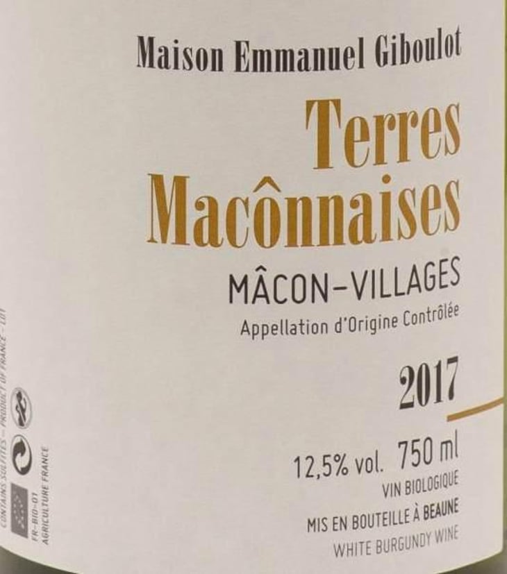 Mâcon-Villages "Terres Mâconnaises" - Domaine Emmanuel Giboulot - emmanuel-giboulot 
