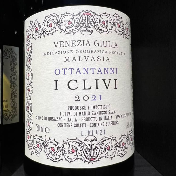 Malvasia "Ottantanni" - I Clivi - ferdinando-e-mario-zanusso -2021