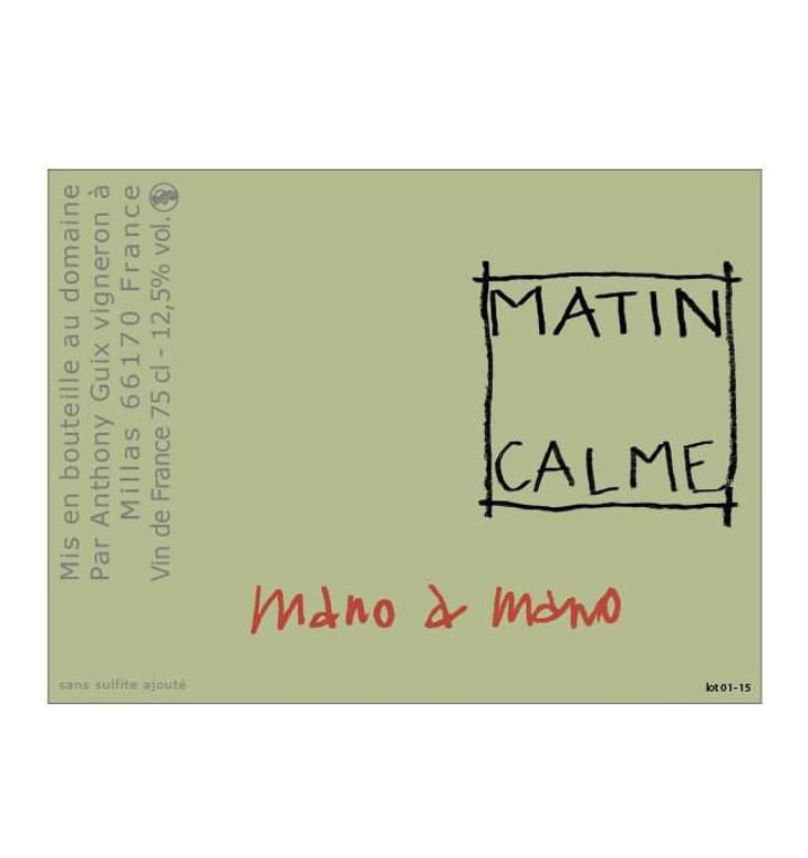 Mano a Mano - Domaine du Matin Calme - anthony-guix 