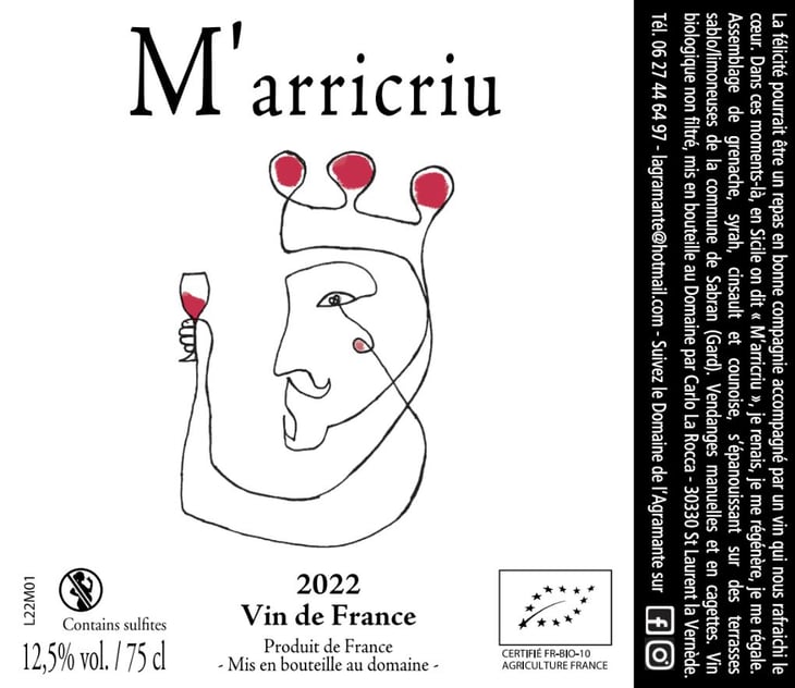 M'Arricriu - Domaine De L'Agramante - carlo-la-rocca 