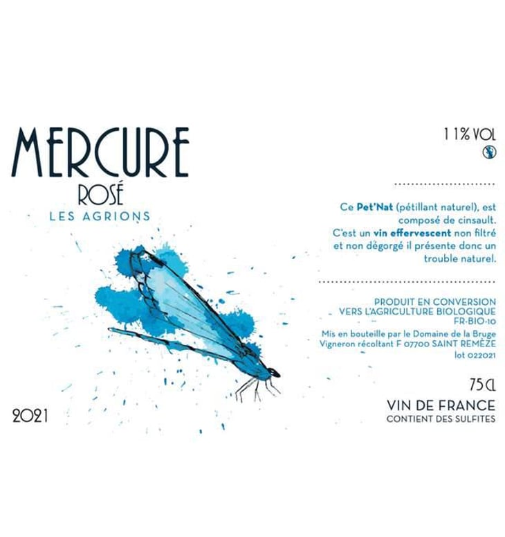 Mercure Rosé - Domaine de La Bruge - Les Agrions - mathieu-quentin-robert 