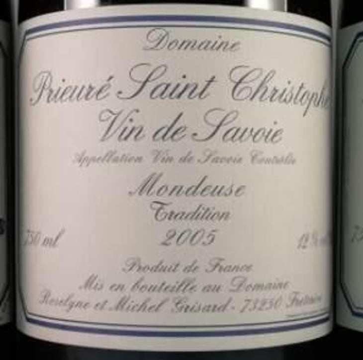 Mondeuse Tradition - Vin de Savoie - Domaine Prieuré Saint-Christophe - roselyne-michel-grisard-retired 