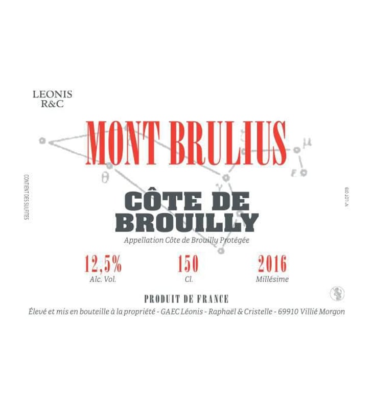 Mont Brulius 150cl - Domaine Leonis - cristelle-raphael-champier 