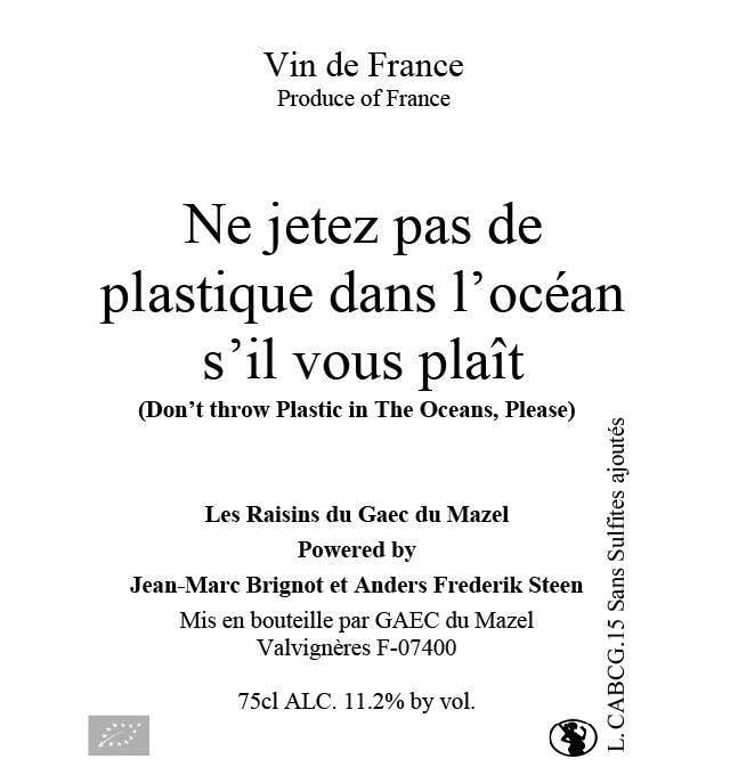 Ne jetez pas de plastique dans l'océan s'il vous plait (blanc) - Anders Frederik Steen & Anne Bruun Blauert - anders-frederik-steen-anne-bruun-blauert 