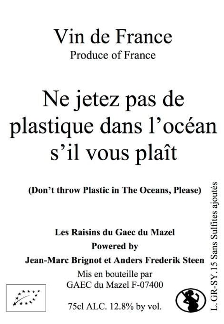 Ne jetez pas de plastique dans l'océan s'il vous plaît (X Jean-Marc Brignot) - Anders Frederik Steen & Anne Bruun Blauert - anders-frederik-steen-anne-bruun-blauert 